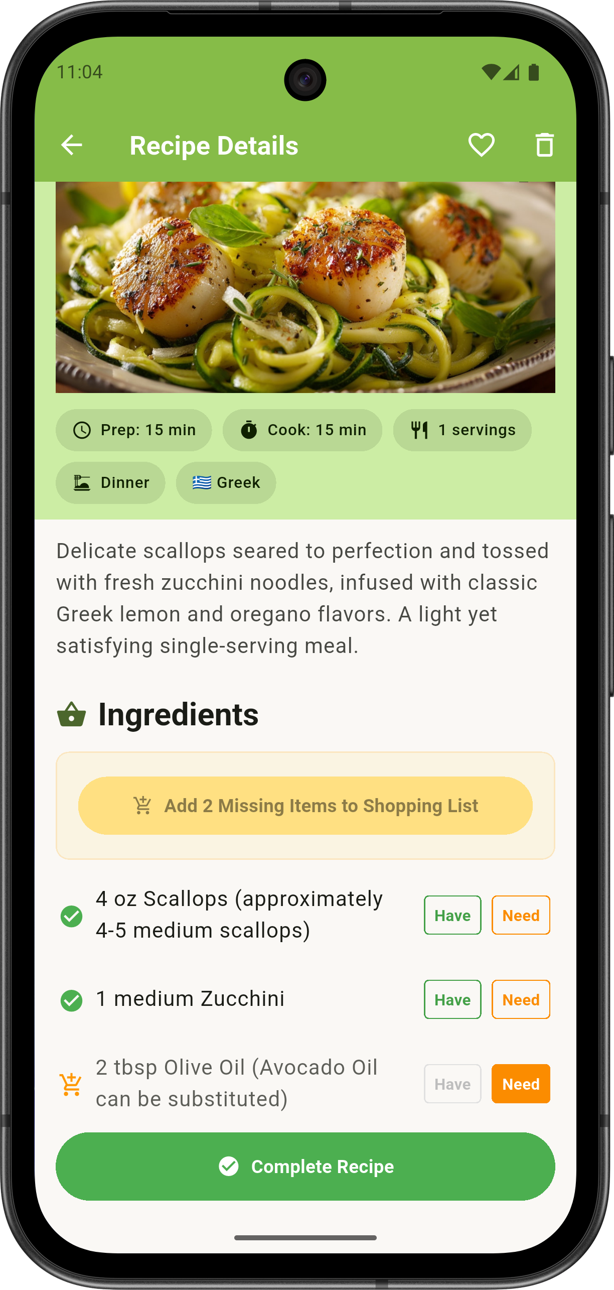 Recipe details